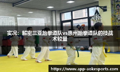 实况：解密三亚跆拳道队vs惠州跆拳道队的技战术较量